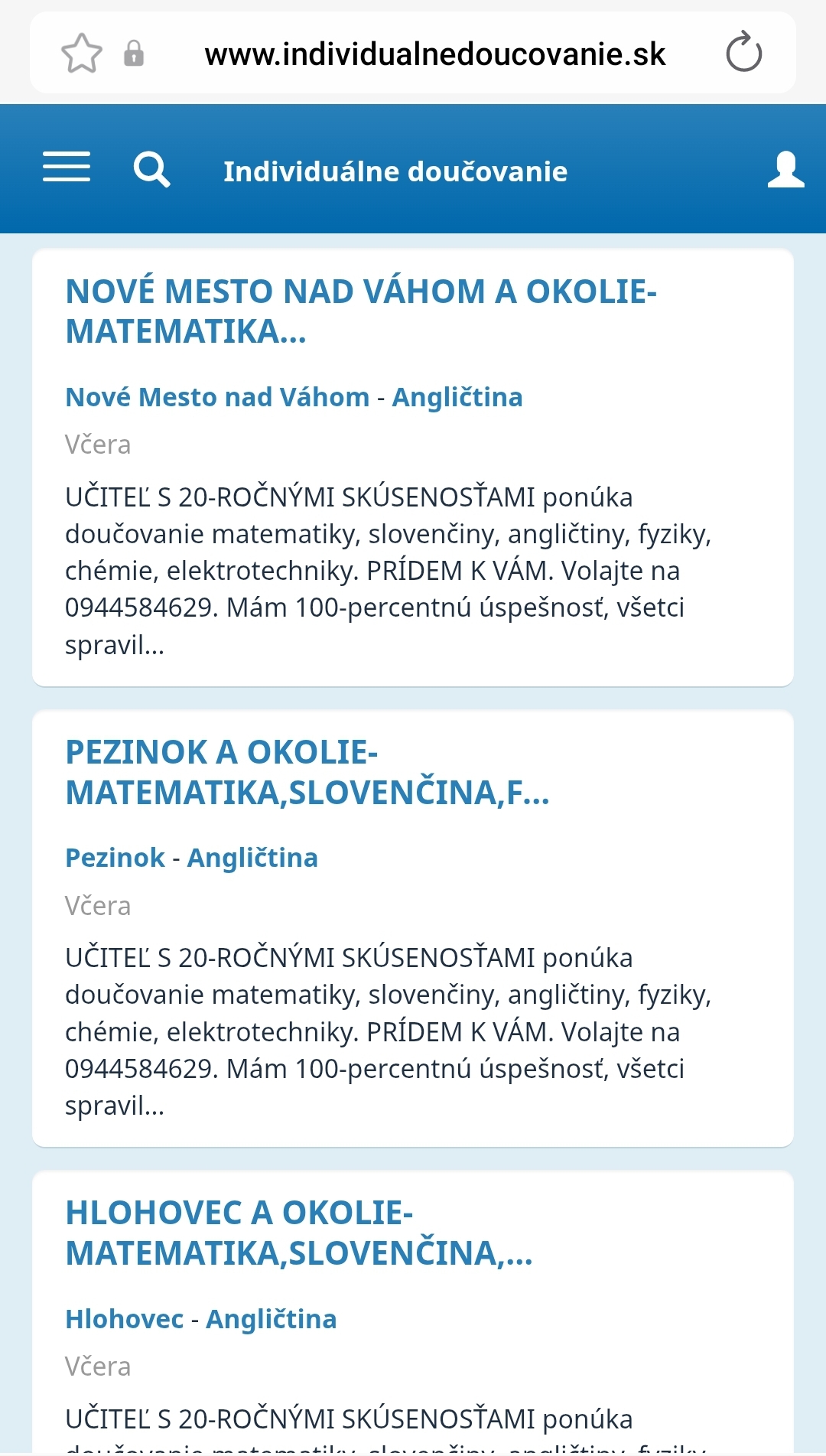 Uživatelské profily