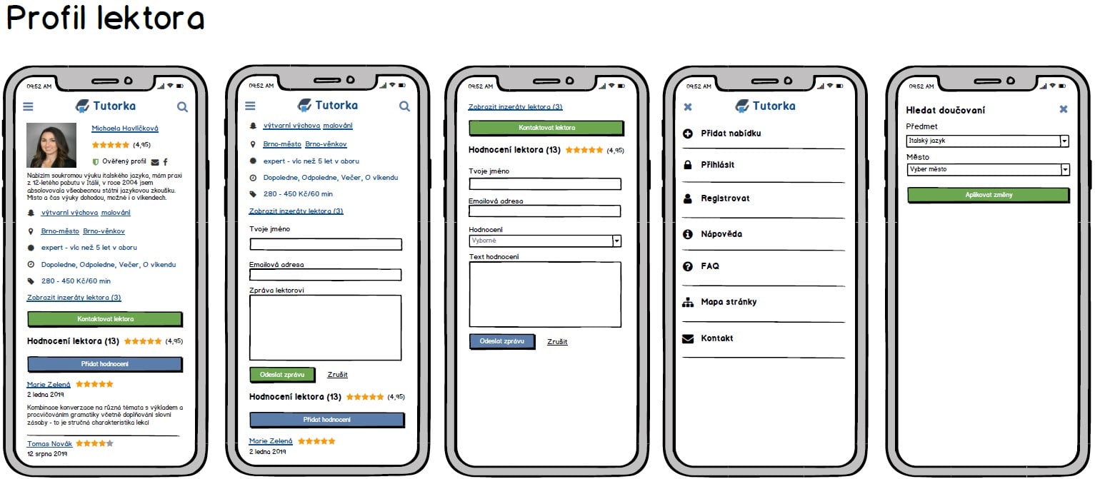 Uživatelské profily